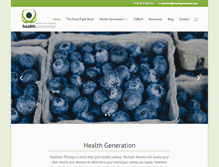 Tablet Screenshot of healthgeneration.com